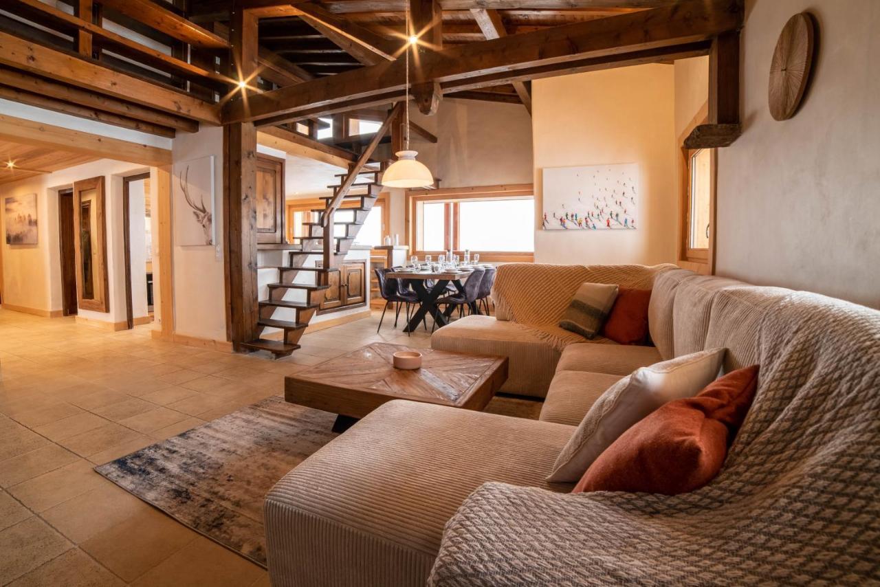 Chalet Vue Mont-Blanc, +4 Chambres, Cheminee Megève Exterior foto
